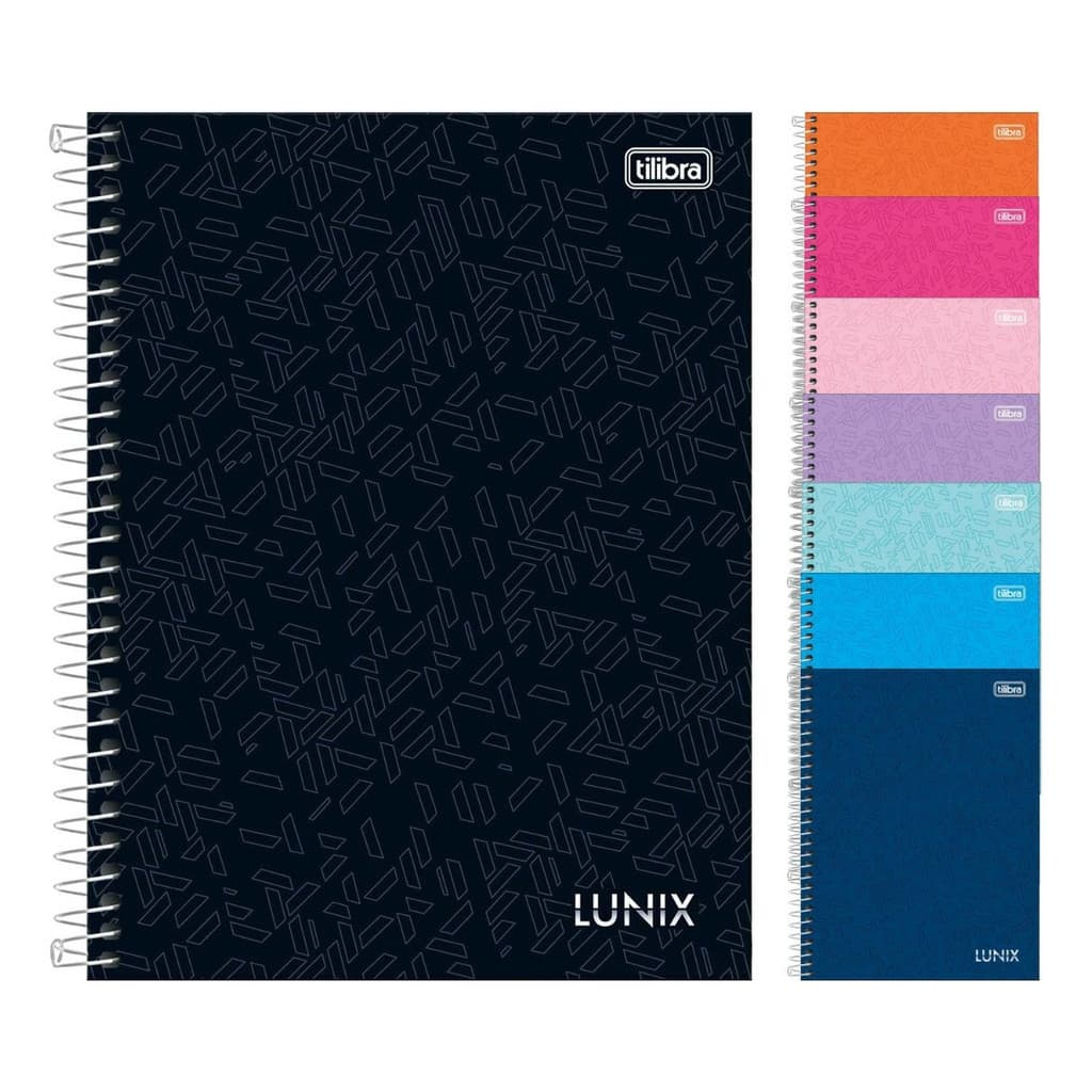 Caderno 1 Materia Lunix Universitario 80 Fls Espiral Tilibra