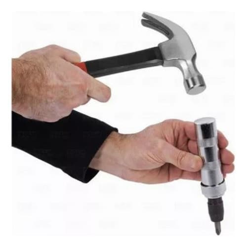 Extrator Parafuso Travado Chave Impacto Manual 5pç Pontas Phillips Fenda Extrator Bits Chave para Soltar Parafuso