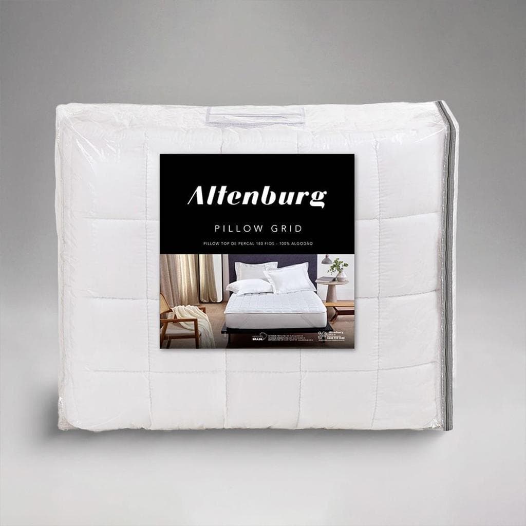 Pillow Top Grid King Altenburg Branco