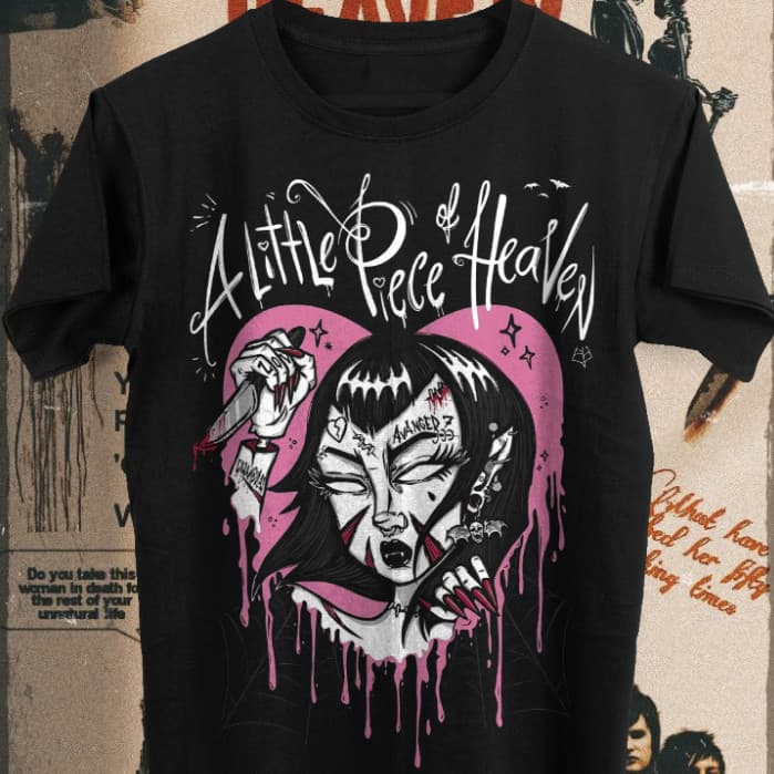 [Camiseta Premium em Algodão Puro]GXG Camiseta Rock Metal Avenged Sevenfold a Little Piece of Heaven