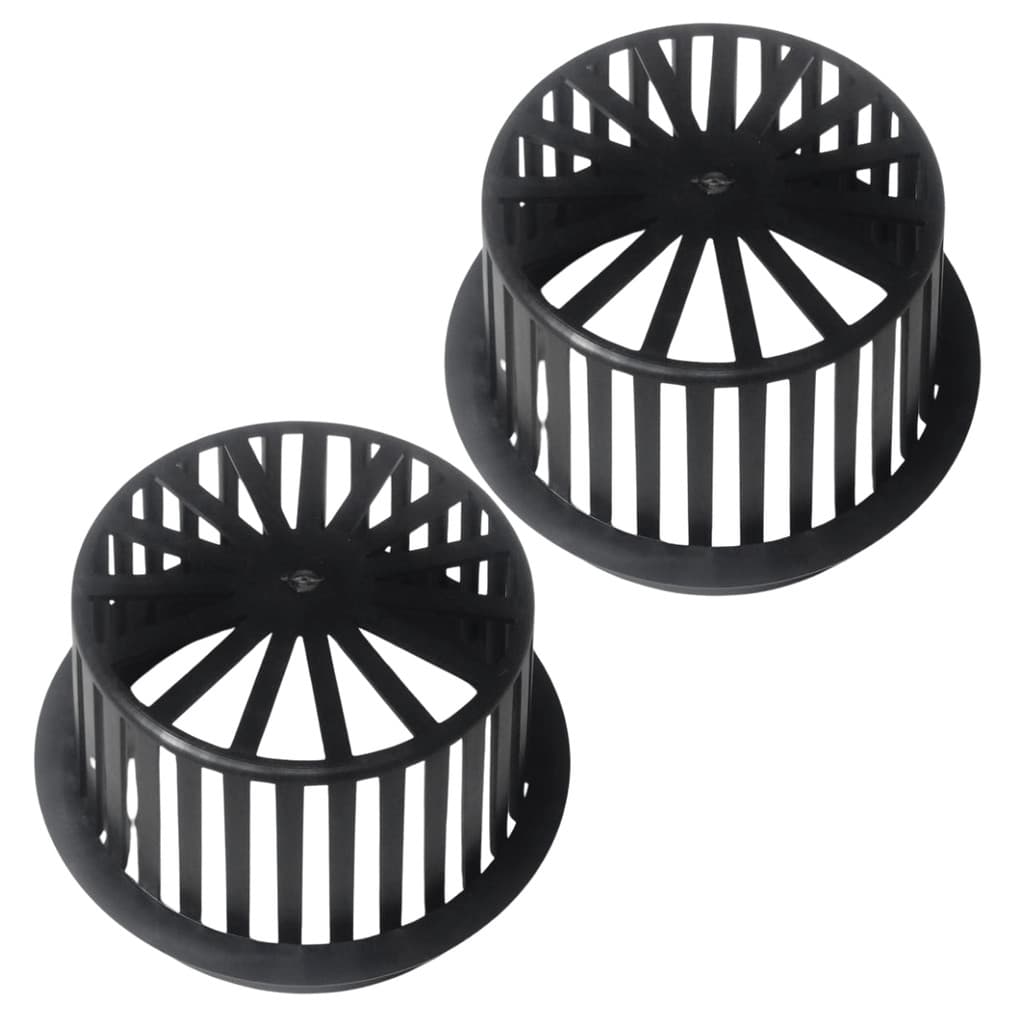 Kit 2 Abacaxi Hemisférico Ralo Anti Folhas 150mm Plástico Calha