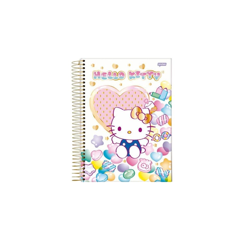 Caderno Hello Kitty 1 matéria 80 Folhas - Jandaia