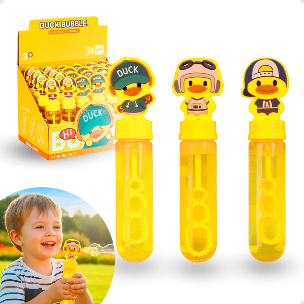 KIT 24 Bolha Sabão Patinho Sortidos Bolinha 24und - Kai