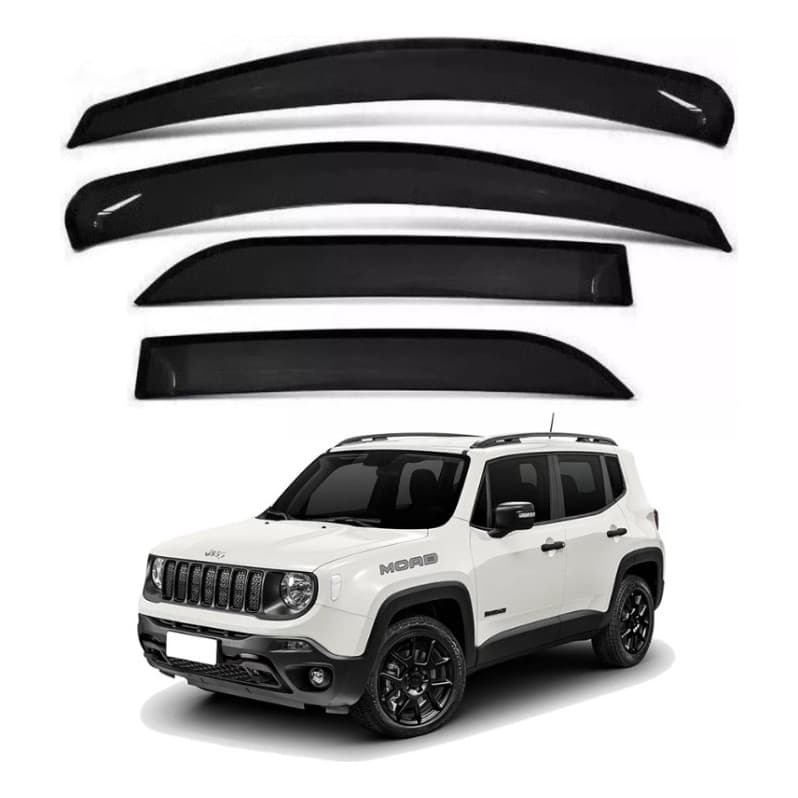 Canaleta Calha Chuva Para Jeep Renegade 15 16 17 18 4 Portas