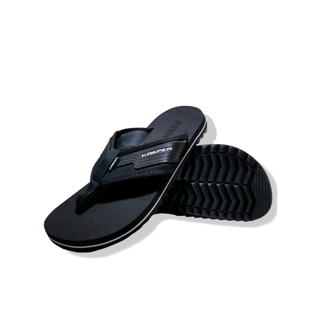 Sandália Chinelo Masculino Borracha Confortável Antiderrapante Resistente Leve Preto e Branca