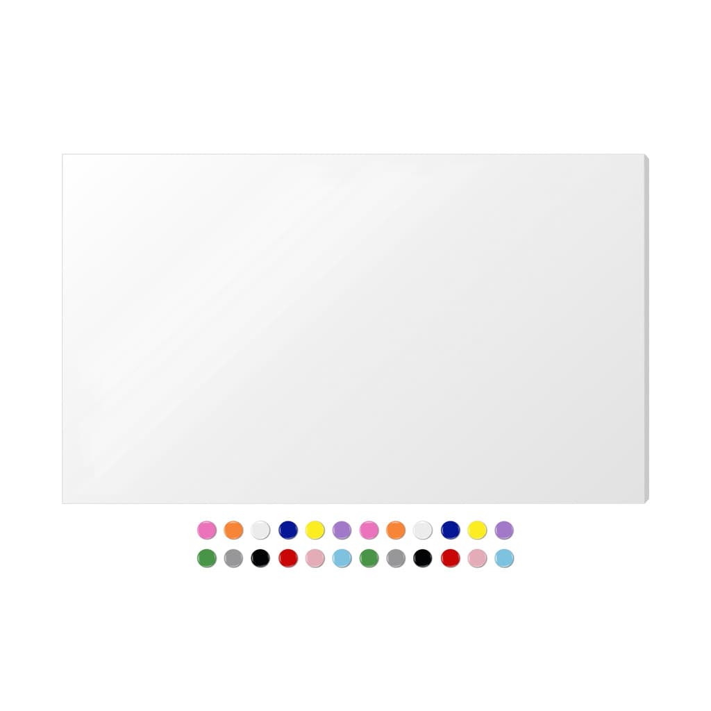 Mural Planejador de Metal Quadro Painel p/ Fotos, Recados, Notas Anotações + Kit 48 Imãs 45x70cm
