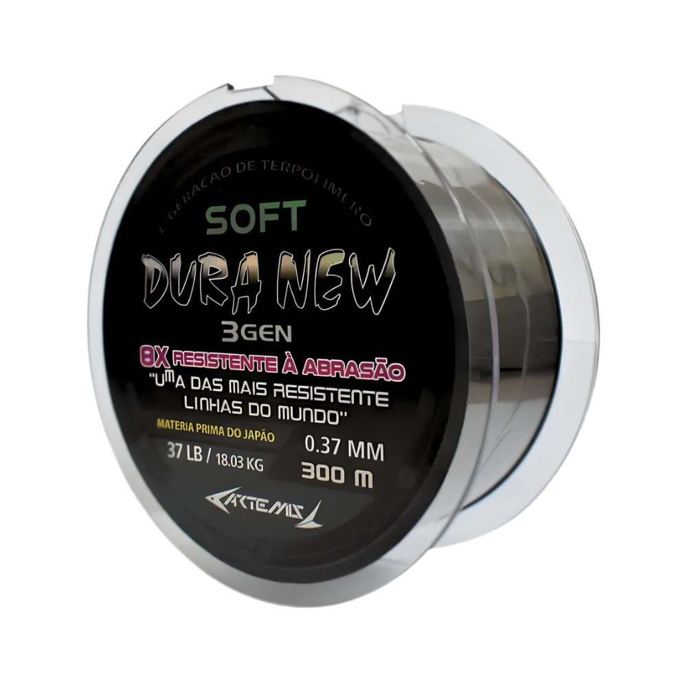 Linha Dura New Soft Preta 300M 0,40mm (Artemis)