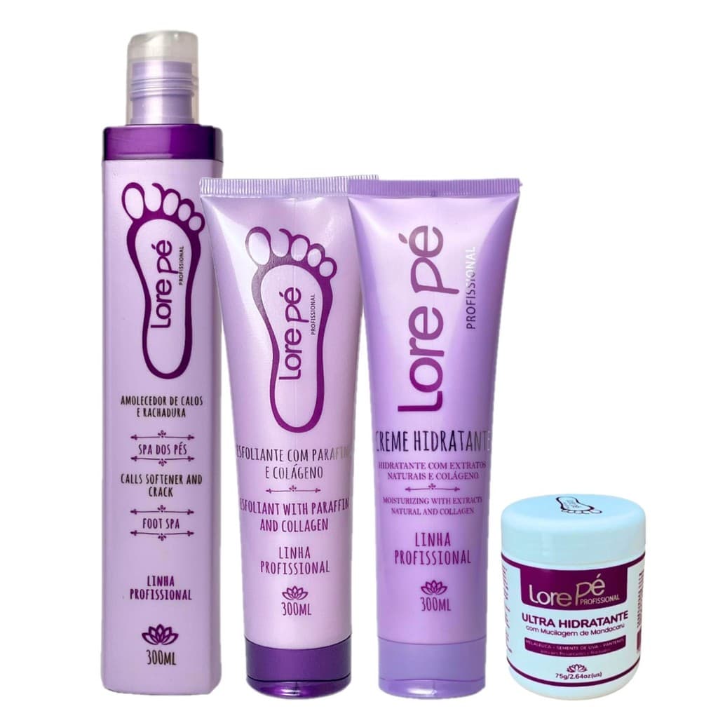 Kit Tratamento Podal com Ultra Hidratante Lore Pé Uso Profissional