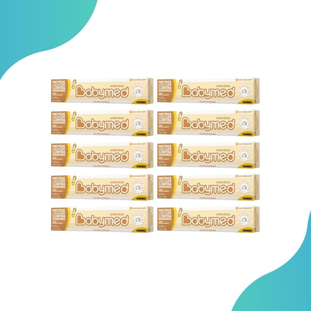 Kit 10 Babymed Amendoas Pomada para Assadura 40g