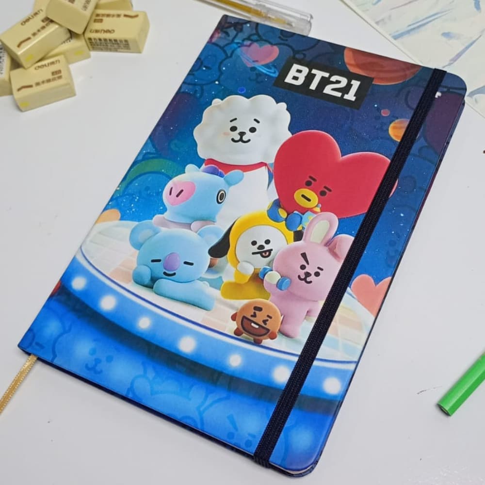 Caderno SKETCHBOOK ou anotações BT21