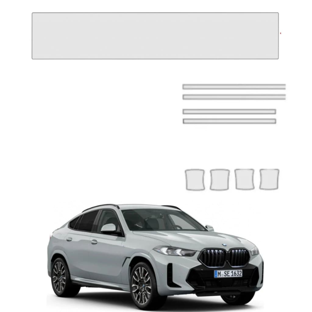 Pelicula proteção PPF interno midia/velocimetro*concha+quina bmw x6