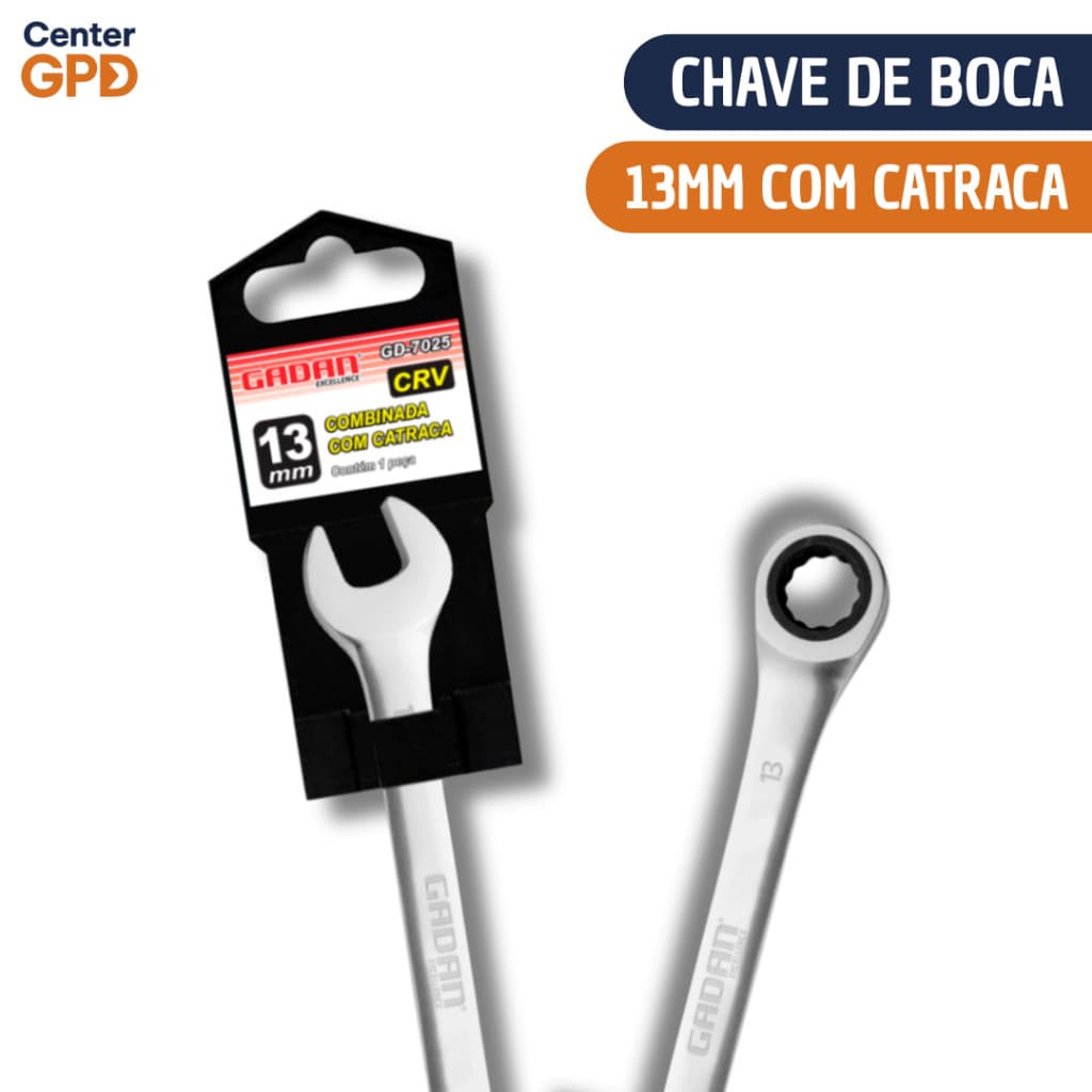 Chave de Boca com Catraca no Tamanho 13mm | Ferramenta para Ajustes