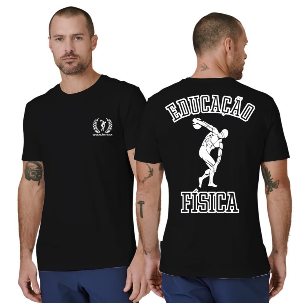 unissex Camiseta Uniformes Curso Faculdade Curso Aluno Educação Física UNISSEX