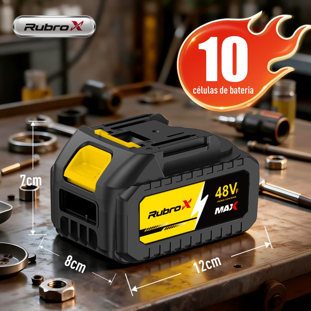 Rubrox Bateria Íon de Lítio 48V para Ferramentas Elétricas Furadeira Sem fio Chave De Fenda