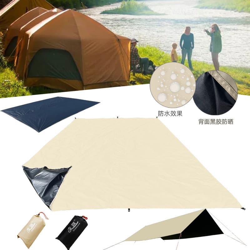 Zhilu barraca de dossel de vinil, cadeira de mesa ao ar livre, conjunto completo de equipamentos de acampamento, portáti