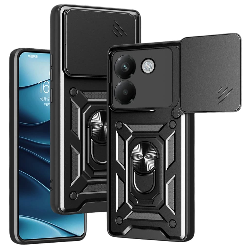 Para Xiaomi 15T Poco X8 Pro Max M8 X7 X6 M7 M6 F8 C85 C75 C65 Caso À Prova De Choque Slide Lente Armadura Capa