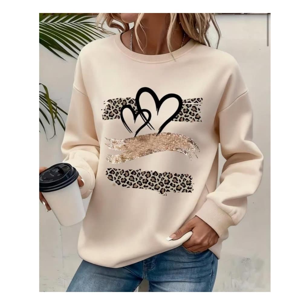 Moletom Grosso Feminino Blusa Feminina De Frio Inverno Casual Moda Premium Confortável