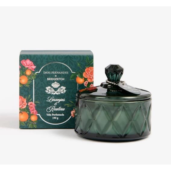 Vela Perfumada Laranjas &amp; Realeza 190g Dani Fernandes