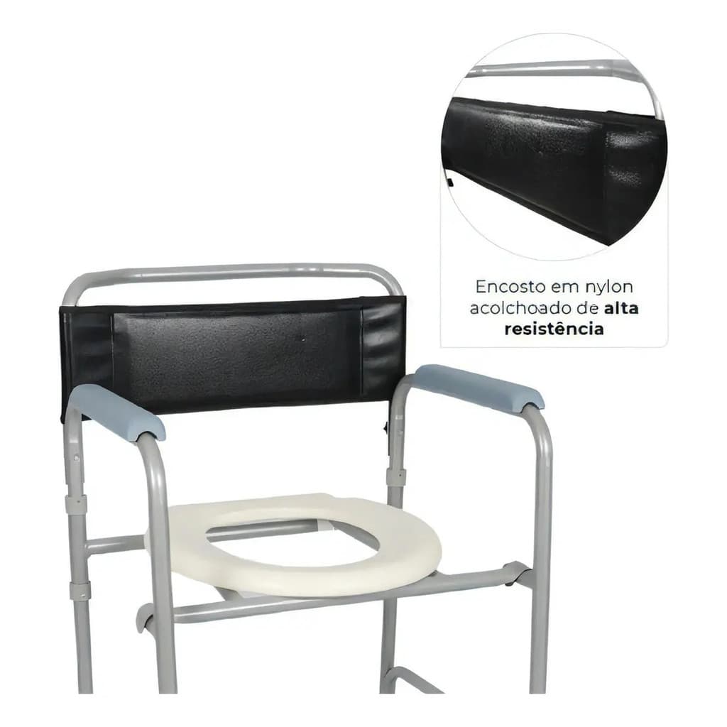 Cadeira De Banho Idoso Higienica Dobravel Reforçada Dellamed D30