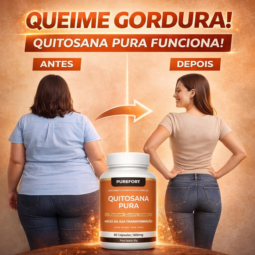 Quitosana Pura | Suple'mento Natural | Emagre'cimento Natural | Purefort