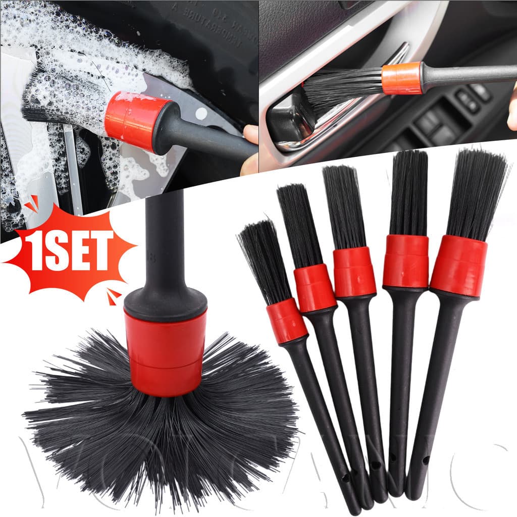 [Envio Rápido] Conjunto De Escova De Limpeza De Carro De Cerdas Macias – Mini Kit De Detalhamento Para Carros/Casa/Escri