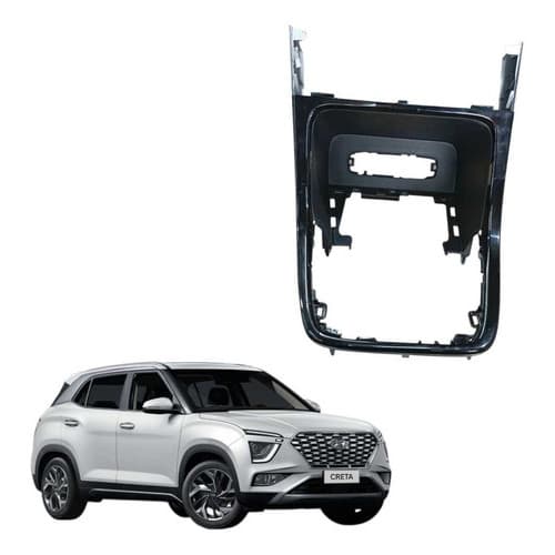 Moldura Porta Treco Console Hyundai Creta 2021 A 2024 Preto