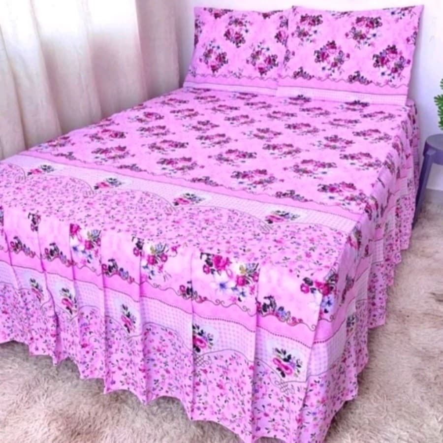 COLCHA CASAL CAMA BOX 3 PEÇAS ESTAMPA VARIADA