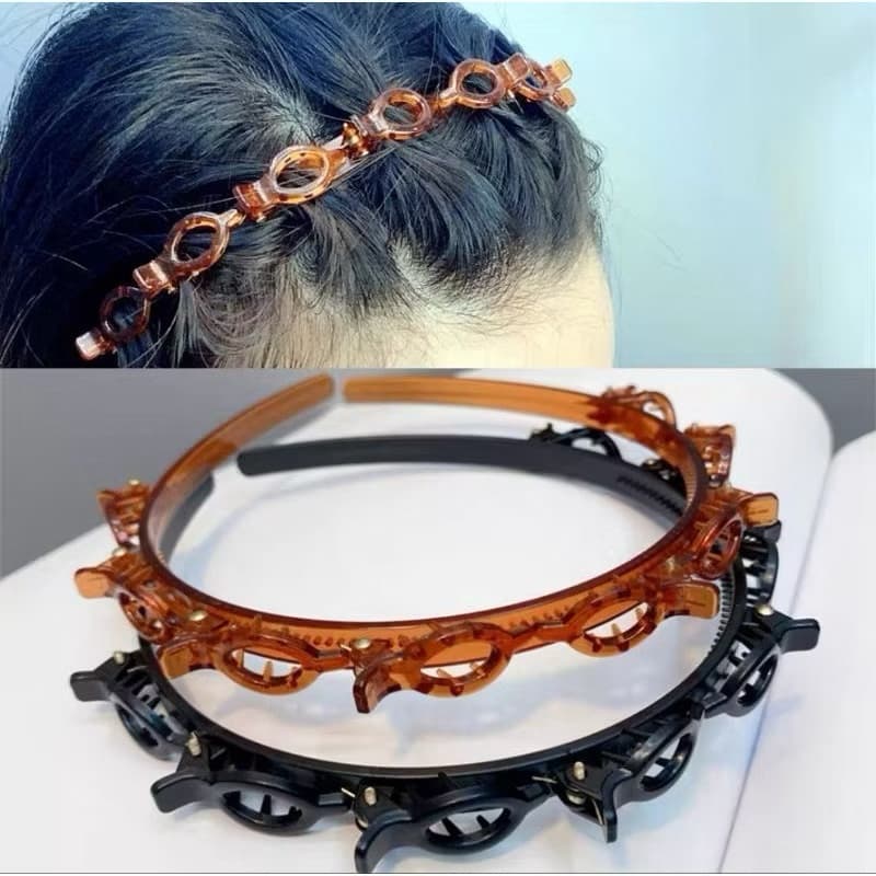 1/2 Tiara, Arco, Arquinho Presilha de Cabelo, Tiara com Piranha, Arco com Piranha - Tiara Ajustável com Presilhas