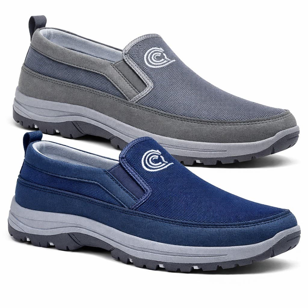 Kit 2 Sapatênis Masculino Casual Slip On Confortável Leve  Antiderrapante Estilo Mocassim Uso Diário Trabalho Passeio