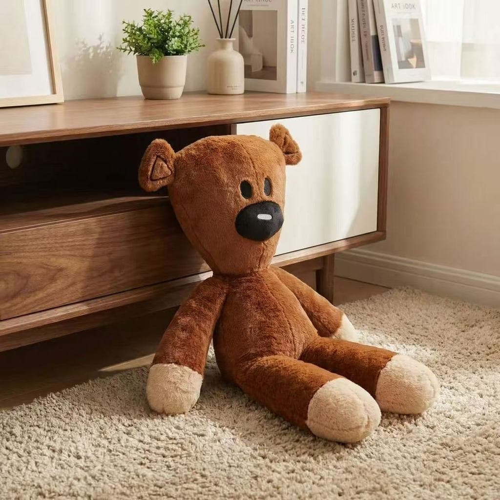 [Acompanhamento suave e calmante] Presente de aniversário Sr. Handou Teddy Bear Boneca Cartoon Boneca de pelúcia Criança