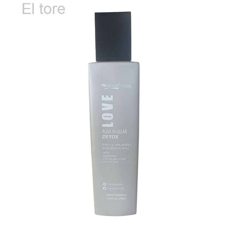 (V)Água Micelar Detox Max Love 290ml – Limpeza Facial, Hidrata e Purifica a PeleBXKS