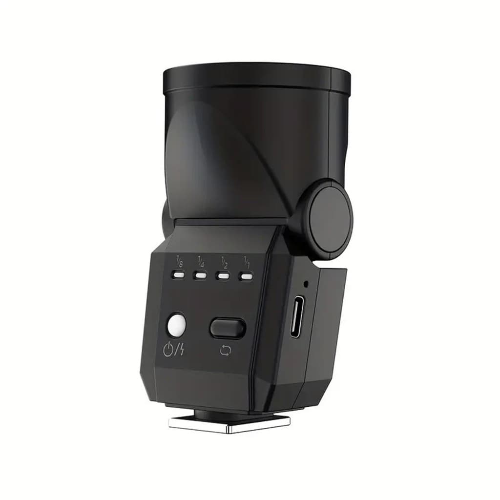 Flash de Câmera Portátil Mini F02 com Bateria de Íon de Lítio Embutida, Carregamento USB-C para Câmeras Canon,