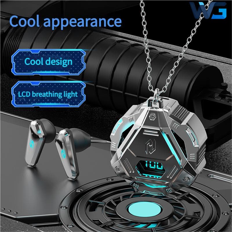 Novo X45 Sem Fio Bluetooth Fone De Ouvido E-sports Gaming Headset Legal Aparência TWS Baixa Latência HD Display Digital