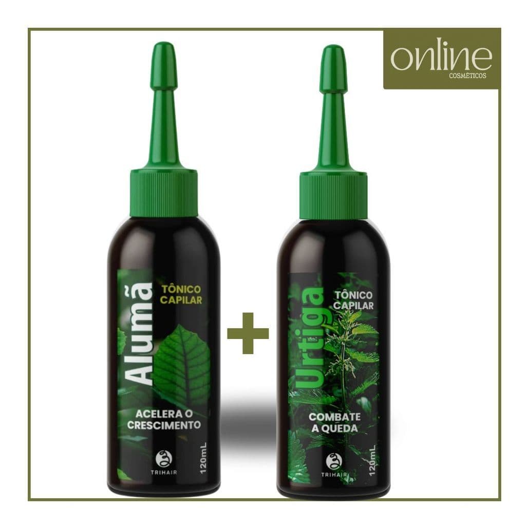 Kit 2 Tônico Capilar Trihair - Alumã + Urtiga - 120ml