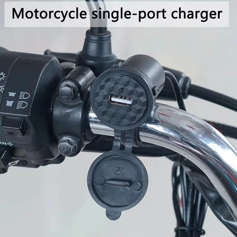 Carregador de telefone motocicleta 12v porta à prova d'água tomada usb - Aquarius Shop