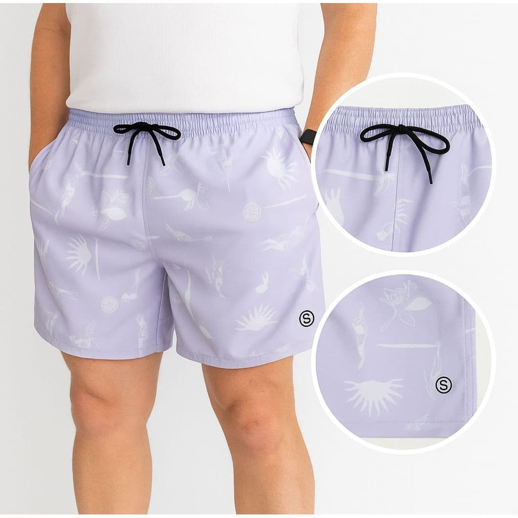 Bermuda Tactel Masculina Estampada Elastano Shorts Leve Secagem Rápida