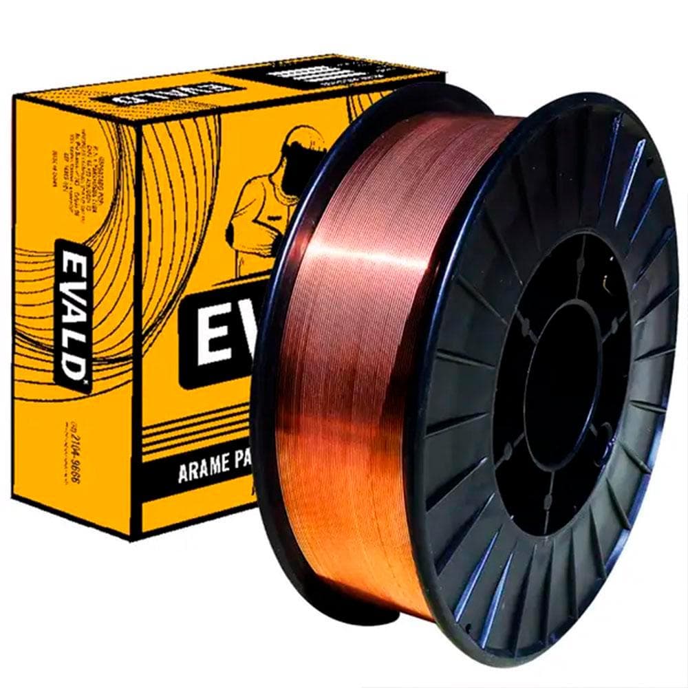 Kit Arames para Solda Mig 0,8MM Plástico 15KG ER70S-6 EVALD
