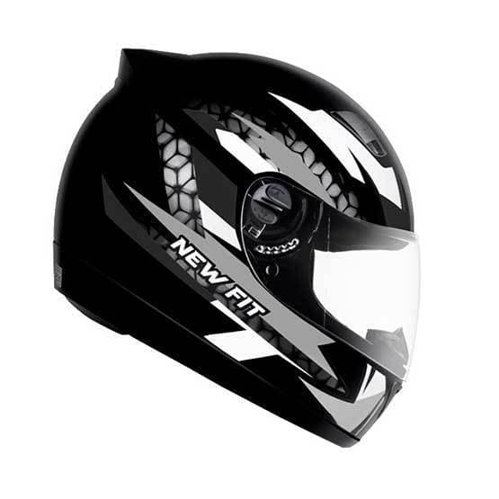 Capacete Moto EBF New Fit Control Viseira Cristal Antirrisco Masculino Feminino