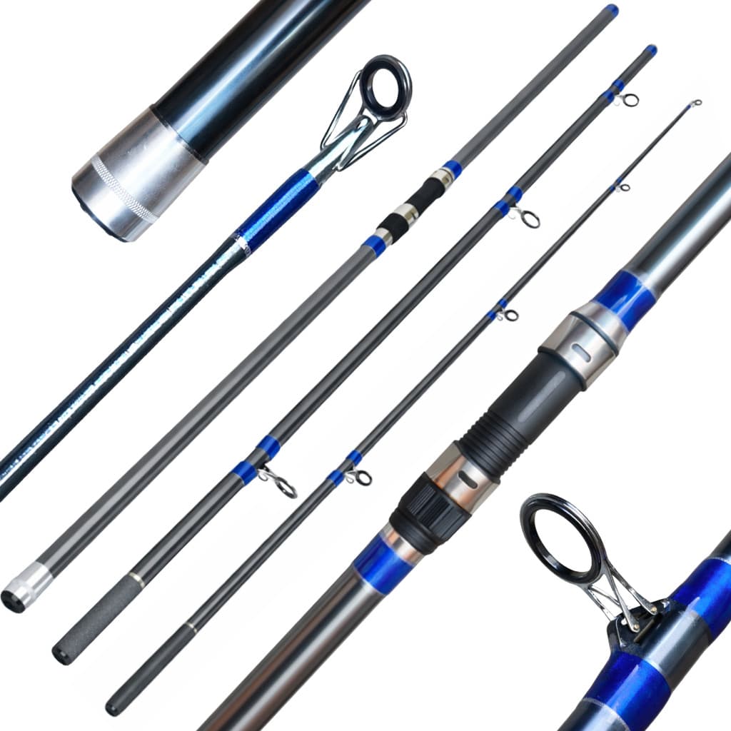 VARA DE PESCA PRAIA COSTAO MAR P/ MOLINETE SAHARA OSPREY SURF - 3.9MTS - 30 -60LBS - 3 PARTES - PESCA PESADA