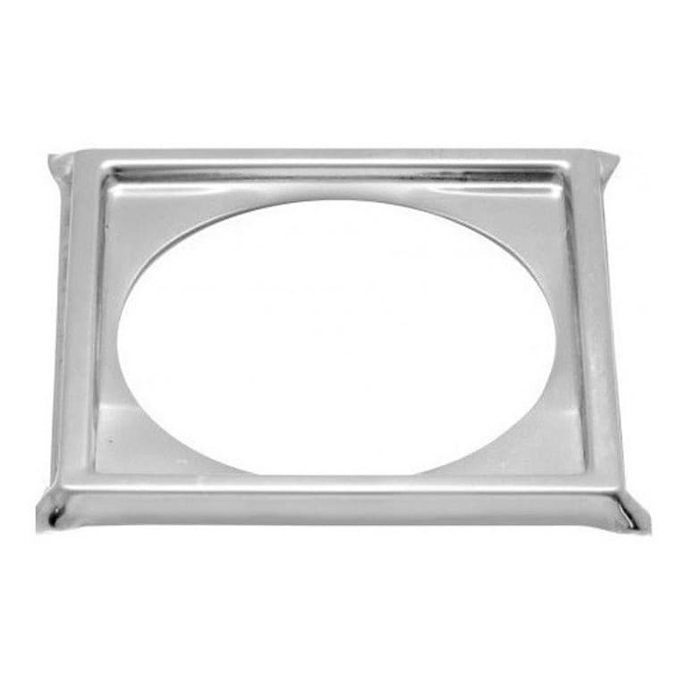 Porta Grelha Caixilho Para Ralo Click e Tampa Abre e Fecha 15x15 Suporte Cromada Inox