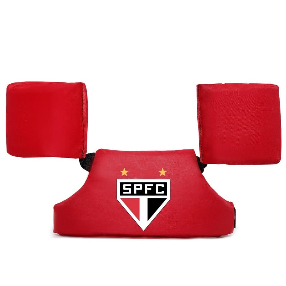 Boia Colete Infantil De Braço e Protetor de Peito Estampado Times Futebol Unissex