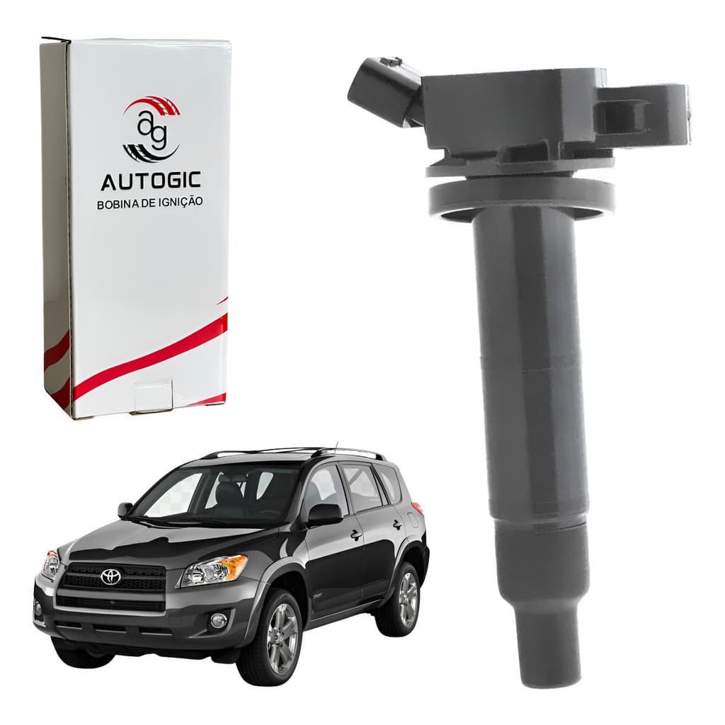 Bobina Ignição Rav4 2.0 2.4 16v 2001 Até 2012 9091902244