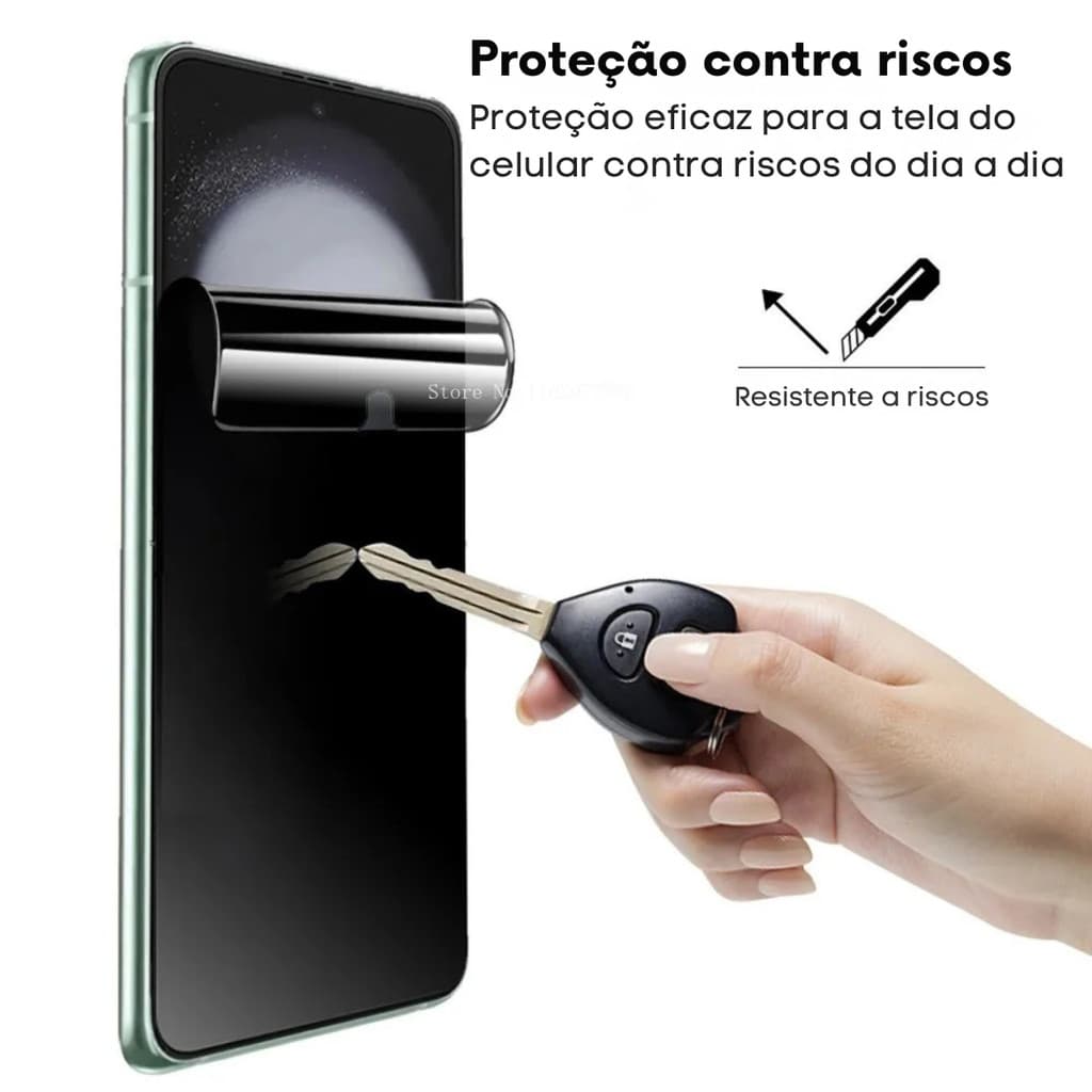 Capa Capinha Case Anti Impacto Transparente E Pelicula Hidrogel p/ Motorola Edge 60 e 60 Fusion
