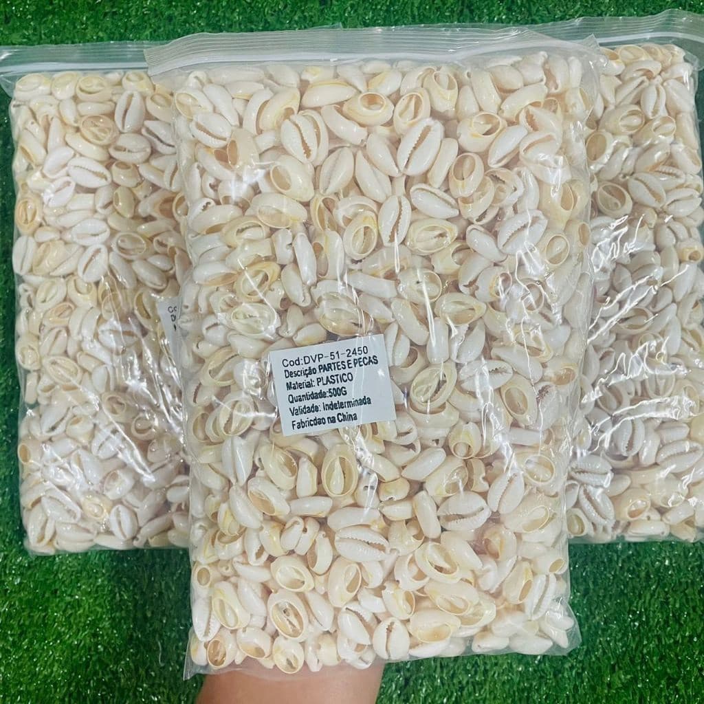 Buzios Natural 500 GRAMAS Cortado( NATURAL NAO É DE PLASTICO) para Artesanato Pacotes com 500gr