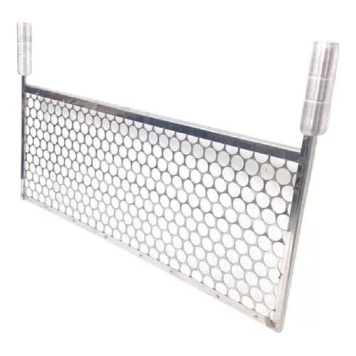 Grelha Moeda Churrasqueira Bar Espetinho 95x25cm Inox