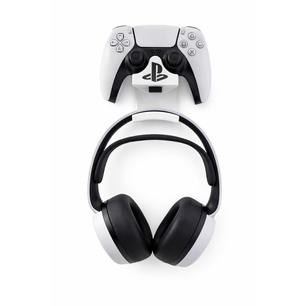 Suporte de Parede PS5 2 em 1 em PLA – Controle DualSense + Headset Pulse | Impressão 3D