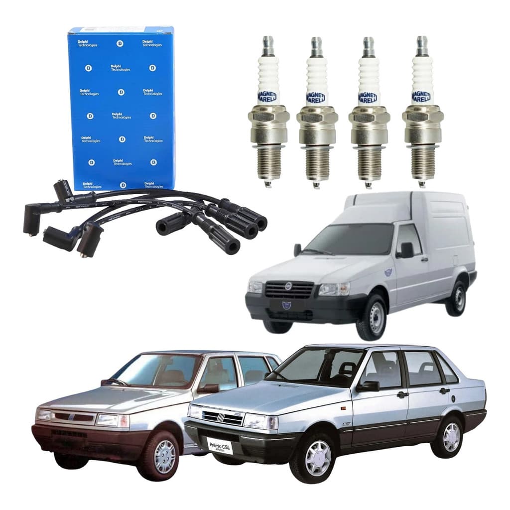 Kit Cabo E Vela Magneti Marelli / Delphi Uno/elba 1.5 1992