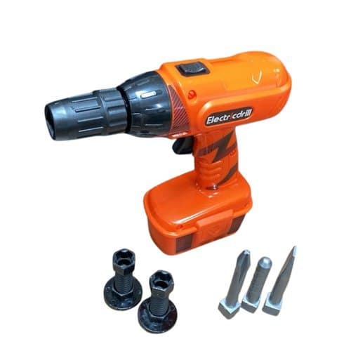 Kit Furadeira Parafusadeira Brinquedo Ferramentas Educativas Criatividade Montagem Infantil
