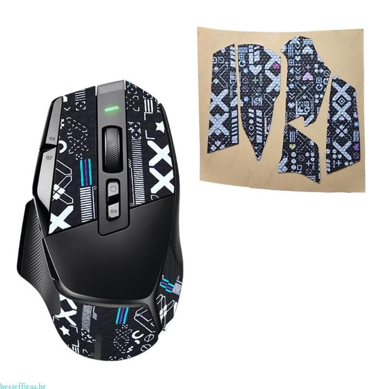 besteffie Acessórios Para G502X Grip Tape Antiderrapante Silicone Adesivos 1 Conjunto Sticke