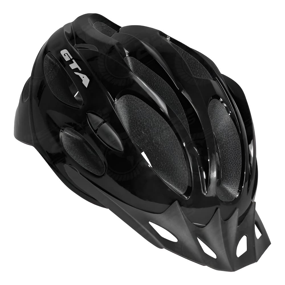 Capacete de Ciclismo Gta Start Mtb Bike Bicicleta Speed Esporte inmold com Led e Viseira Removivel